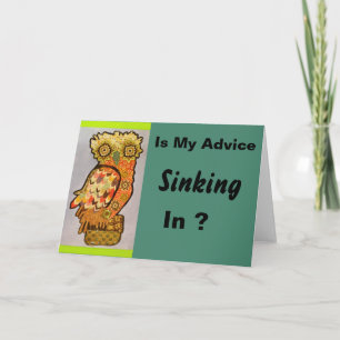 Wise Owl Wenskaart Kaart