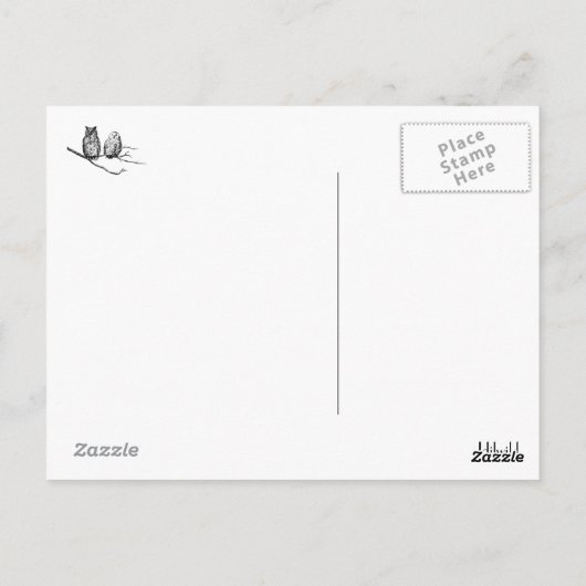 Wise Owl Wisdom Briefkaart (Achterkant)