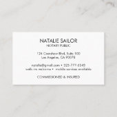 WISE OWLS Unieke Moderne Logo Notaris Public Legal Visitekaartje (Achterkant)