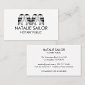 WISE OWLS Unieke Moderne Logo Notaris Public Legal Visitekaartje (Voorkant / Achterkant)