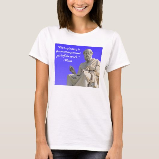 Wise Quote 1 - Plato - Women's Basic T-Shirt (Voorkant)