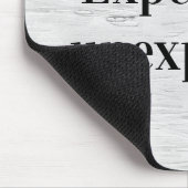 Wise Quote on Birch Tree Texture Muismat (Hoek)