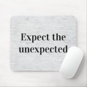 Wise Quote on Birch Tree Texture Muismat (Met muis)