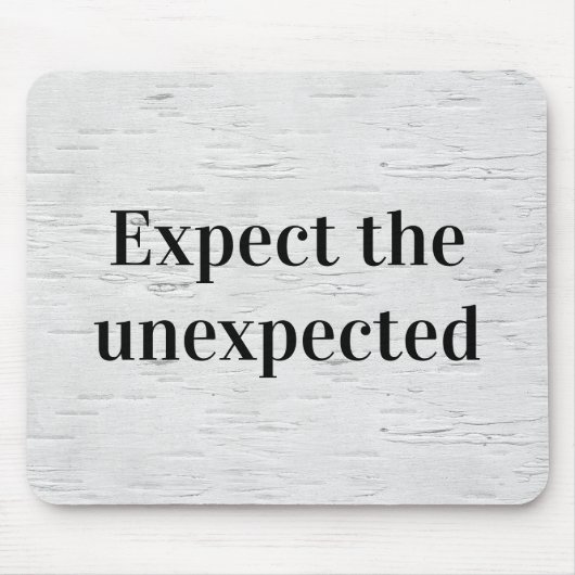 Wise Quote on Birch Tree Texture Muismat (Voorkant)