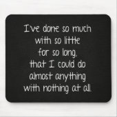 Wise Quote on Black Leather Muismat (Voorkant)