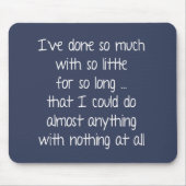 Wise Quote on Blue Muismat (Voorkant)