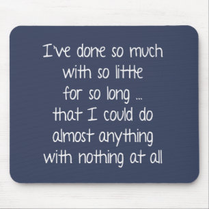 Wise Quote on Blue Muismat