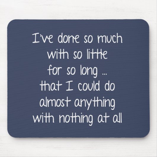 Wise Quote on Blue Muismat (Voorkant)