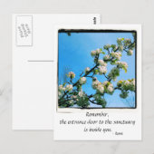 Wise Quotes Spring Floral Briefkaart (Voorkant / Achterkant)