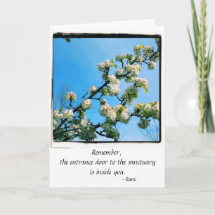 Wise Quotes Spring Floral Kaart