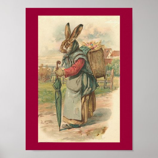 Wise Rabbit Easter Poster (Voorkant)