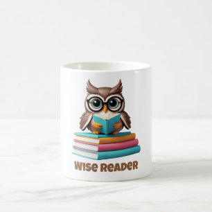 Wise Reader Owl Coffee Mok Gift