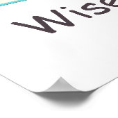 Wise Reader Owl Woodland Nursery Poster (Hoek)