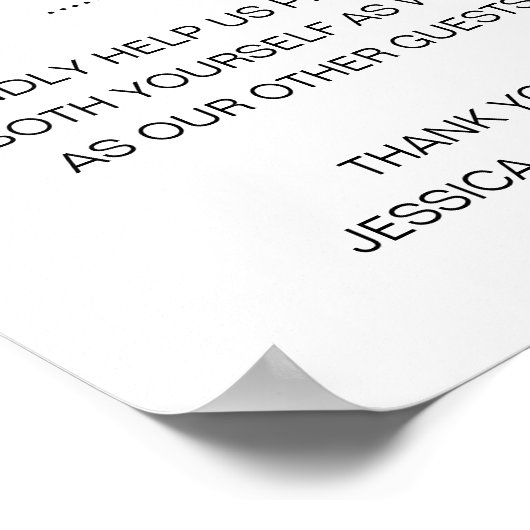 Wise Sanitize Hand Sanitiser Wedding Poster (Hoek)