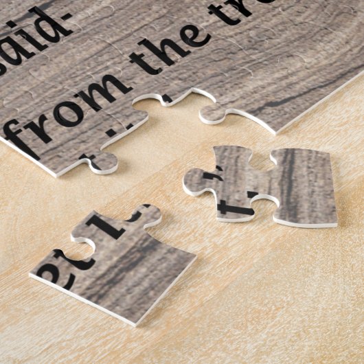 Wise Squirrel Quote Jigzaag Puzzle Legpuzzel (Zijkant)