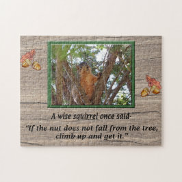 Wise Squirrel Quote Jigzaag Puzzle Legpuzzel