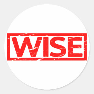 Wise Stamp Ronde Sticker