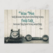 Wise Talk Briefkaart (Voorkant)