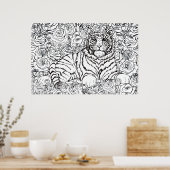 Wise Tiger Poster (Keuken)