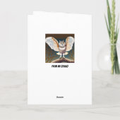 Wise Uil Denken aan U Kaart (Achterkant)