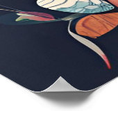 Wise Whimsy Owl downloadbaar Poster (Hoek)