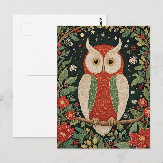 Wise Winter Watcher Briefkaart (Voorkant / Achterkant)