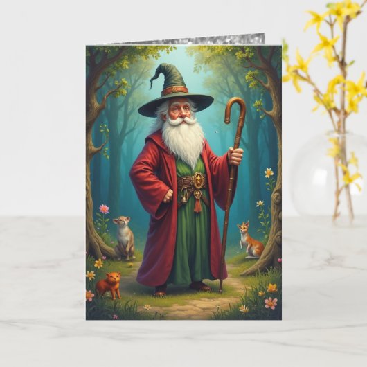 Wise WIzard 2 (quote binnen) Kaart (Gele Bloem)
