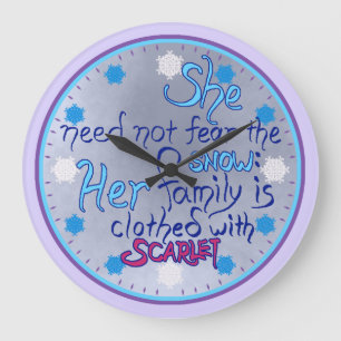 Wise Woman in Winterklok Grote Klok