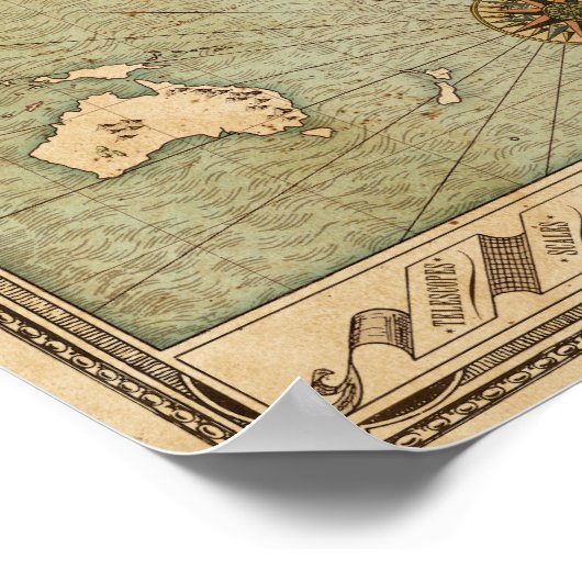 Wiseacre's Wizarding Equipment - Mappa Mundi Poster (Hoek)