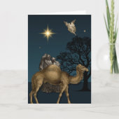 Wisemen and the Star of Bethlehem Greeting Card Kaart (Voorkant)