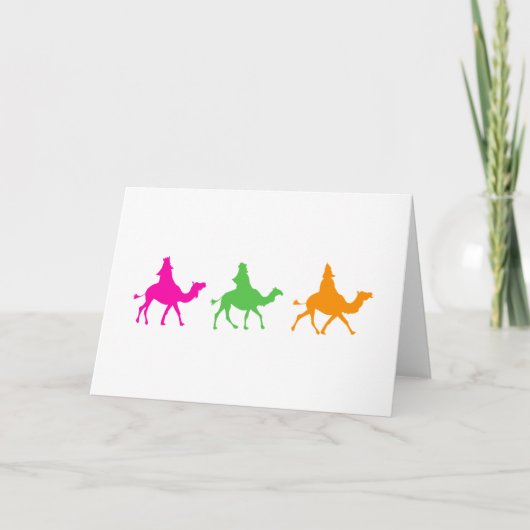 Wisemen Feestdagen Kaart (Voorkant)