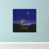 Wisemen zoekt hem nog steeds met kerst canvas afdruk (Insitu (Houten vloer))