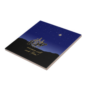 Wisemen zoekt hem nog steeds met kerst tegeltje