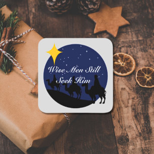 Wisemen zoekt hem nog steeds Star Kerst sticker