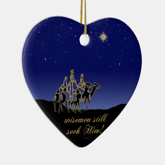 Wisemen zoekt nog steeds zijn kerstversiering keramisch ornament (Rechts)