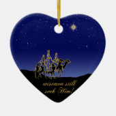 Wisemen zoekt nog steeds zijn kerstversiering keramisch ornament (Voorkant)