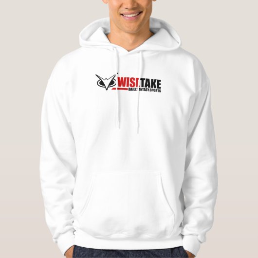 WiseTake Daily Fantasy Sports White Hoodie (Voorkant)