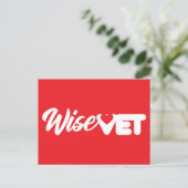 WiseVet - Briefkaart (Staand voorkant)