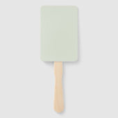 Wisgroen Effen Kleur Handwaaier (Achterkant)