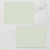 Wisgroen Effen Kleur Informatiekaartje (Voorkant / Achterkant)