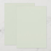 Wisgroen effen kleur kaart (Voorkant / Achterkant)