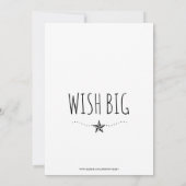 Wish Big Whimsical Zwangerschap Aankondiging (Achterkant)