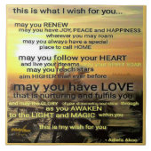 Wish Decorative Tegel door Adiela Akoo Tegeltje (Voorkant)