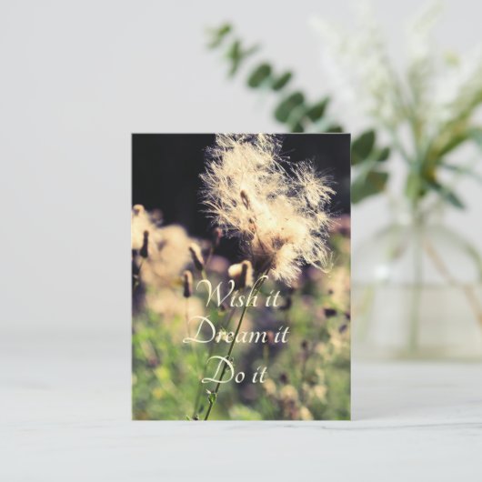 Wish Dream Do Briefkaart (Staand voorkant)