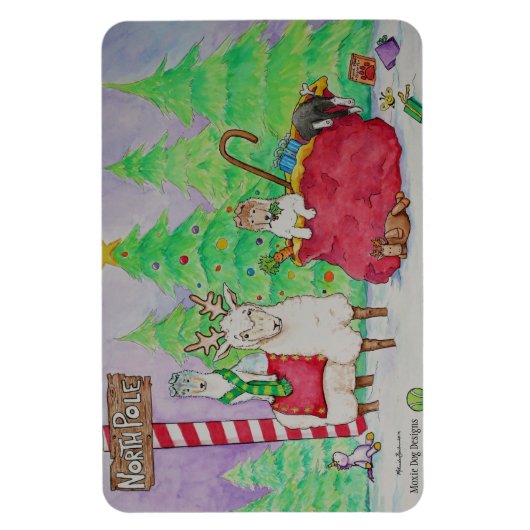 Wish Ewe a Merry Kerstmis Magneet (Verticaal)