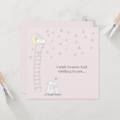 Wish Heaven had het bezoeken van uren kinderverlie Kaart (Voorkant / Achterkant in situ)