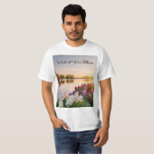 Wish I Was There zonsondergang op het meer T-Shirt (Voorkant volledig)