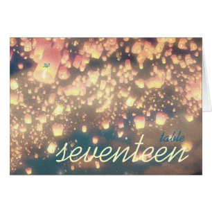 Wish Lantern Dream Forest - Table Number Card