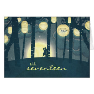 Wish Lantern Dream Forest - Table Number Card
