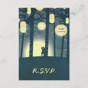 Wish Lantern Dream Forest Wedding RSVP Uitnodiging